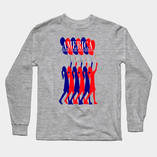 Sovereign American Girls Long Sleeve T-Shirt by TheDaintyTaurus